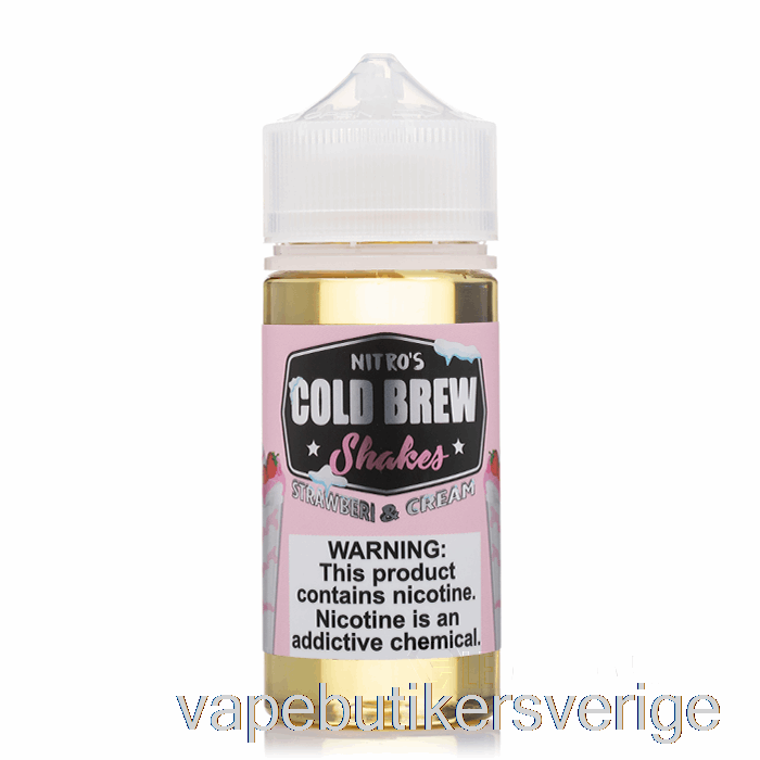 Vape Sverige Strawberi And Cream - Nitros Cold Brew - 100ml 6mg
